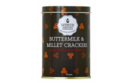 Mission Buttermilk & Millet Crackers Cracked Black Pepper  Tin  100 grams